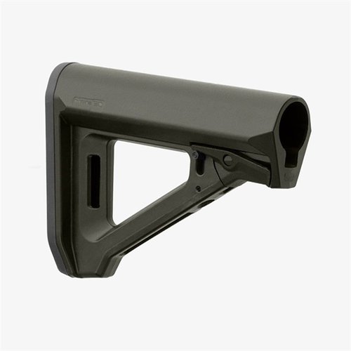 Der MOE RL Carbine Stock bietet eine einfache LOP-Anpassung von 10.65" bis 13.85", verbesserten Cheek Weld und eine M-LOK Slot für Sling-Befestigung.