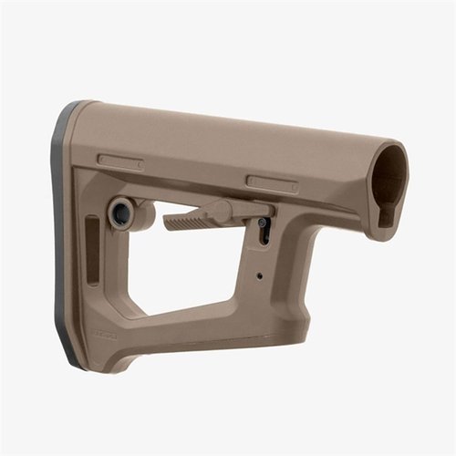 Der MAGPUL DT-PR Carbine Stock bietet eine verbesserte Stabilität, ergonomisches Design, einfache LOP-Anpassung und vielseitige Sling-Befestigungsmöglichkeiten.