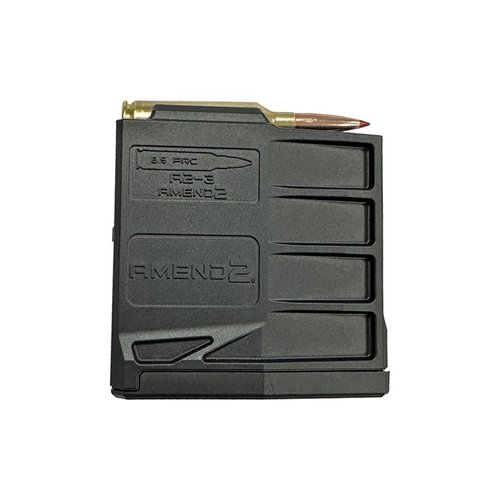 Le chargeur AICS 6.5 PRC 3 coups est léger, robuste, fabriqué aux USA, avec un suivi auto-lubrifiant et un démontage sans outil pour un entretien facile.