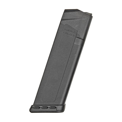 Il caricatore Amend2® da 15 colpi per GLOCK® 19 è realizzato in un polimero resistente, leggero e durevole, con una molla robusta e senza memoria.