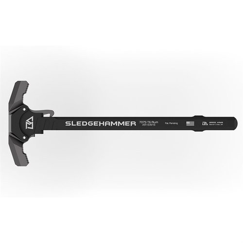 Der Sledgehammer AR-15 Charging Handle bietet robuste 7075-T6 Aluminium-Konstruktion, gasdämpfende Eigenschaften und schnelle Handhabung für optimale Leistung.