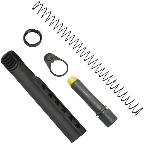 Le kit K-SPEC AR-15 PCC offre une absorption de recul exceptionnelle, réduit le saut de bouche et assure une utilisation fiable grâce à des pièces de qualité.