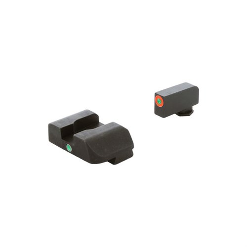 Les viseurs nocturnes AMERIGLO® i-Dot offrent une alignement vertical rapide et facile, parfait pour tous les tireurs avec Glock® Gen 5 19 & 23.