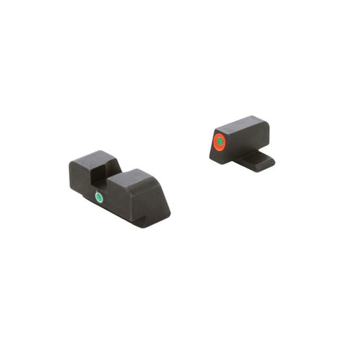 Il set di mirini i-DOT TRITIUM AMERIGLO per FN High Power offre un allineamento verticale rapido e facile, con tritio verde e contorni arancioni per una visione ottimale.