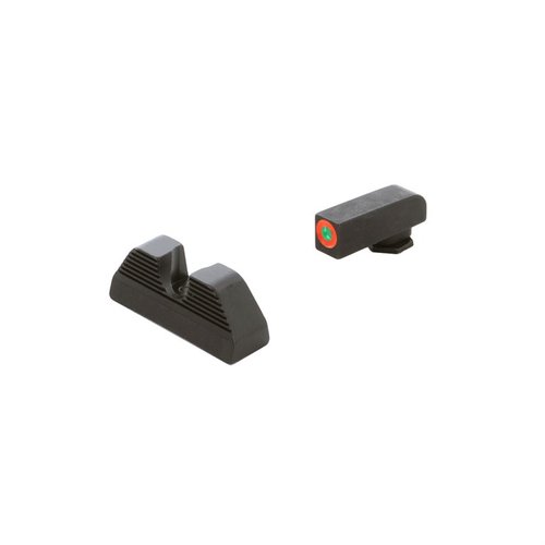 Die AMERIGLO® Protector Sights bieten schnellere Zielerfassung mit Tritium-Beleuchtung und einem schwarzen, geriffelten Heckvisier zur Reduzierung von Blendung.
