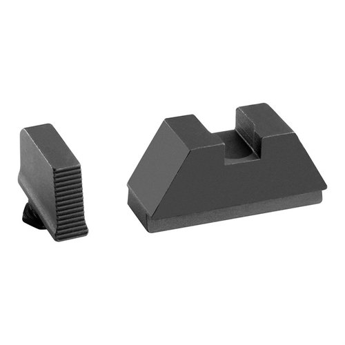Le set de visées AMERIGLO® 5L offre une co-visée précise pour les optiques sur glissière et sert de visées de secours fiables pour tous les modèles Glock.