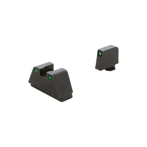 Les viseurs tritium 2XL d'AMERIGLO offrent une co-visée précise et sont optimisés pour les Glock Gen4/5 MOS, parfaits pour les optiques Vortex Viper.
