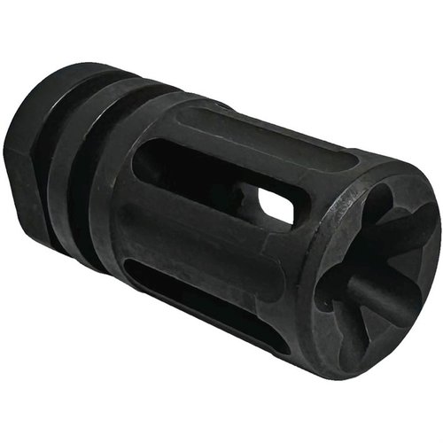 Il PentaComp è un dispositivo di volata ibrido, progettato per prestazioni elevate e stile, con lavorazione di precisione e finitura resistente per un utilizzo duraturo.