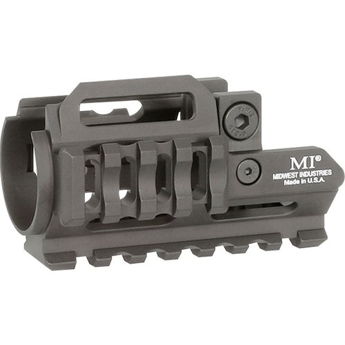 L'handguard MP5K-TRI-RAIL è leggero, facile da installare e offre tre lati di Picatinny per accessori, costruito in alluminio anodizzato per una durata eccezionale.