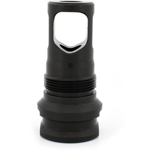 Le PRS Muzzle Brake en finition nitride offre une étanchéité optimale, compatible avec les montures Plan B et conçu pour des canons de plus de .750″.