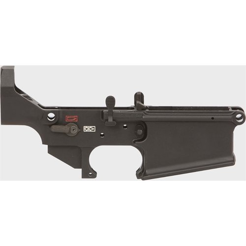 Le MARS-H Stripped Lower Receiver de LMT offre un design innovant avec des commandes ambidextres pour une ergonomie optimale, compatible uniquement avec les upper LMT.