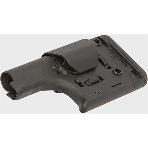 Le DMR Buttstock de LMT DEFENSE offre des ajustements de hauteur de crosse et de longueur de tir, idéal pour un upgrade facile sans changer de buffer tube.