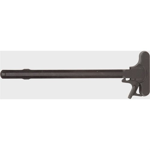 Der TACTICAL 5.56MM CHARGING HANDLE von LMT DEFENSE bietet eine verbesserte Handhabung mit einem taktischen Latch und ist kompatibel mit verschiedenen Kalibern.
