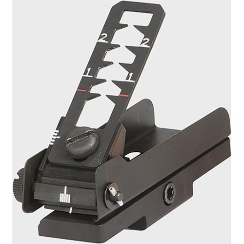 Le M203 Leaf Sight de LMT DEFENSE est parfait pour ton carabine ou ton fusil, avec un montage sur heat shield ou rail Picatinny 1913, pour une précision optimale.