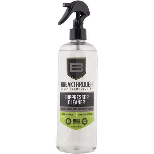 SUPPRESSOR CLEANER è un detergente a base d'acqua, privo di ammoniaca, che rimuove carbonio e piombo senza danneggiare il tuo suppressor, proteggendo dalla corrosione.