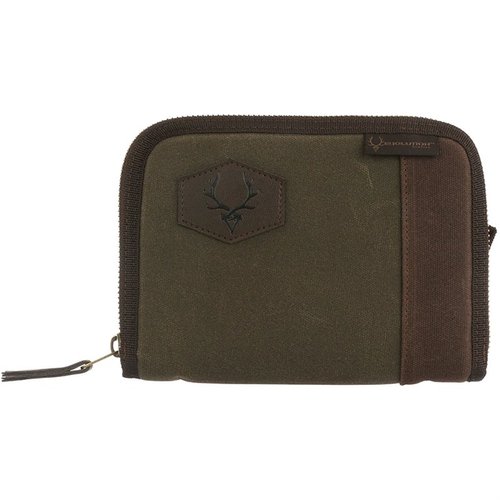 Der Rawhide Waxed Canvas Pistol Rug bietet hervorragenden Schutz mit robustem, wetterfestem Material, antiken Messingreissverschlüssen und gepolstertem Innenfutter.