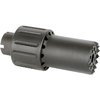 L'ALPHA BLAST DIVERTER dirige il blast della bocca in avanti, è realizzato in alluminio 6061 con un cappuccio in acciaio, leggero e compatibile con M14X1LH / 24MM.