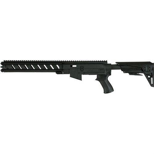 Transforme ton Ruger 10/22 avec le kit AR-22 GEN2 : châssis en polymère, crosse ajustable, rail picatinny, et système TracLock pour un tir précis et ergonomique.