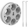 Le Ultimate Tool Carrier pour Ultimate Turret Press est usiné avec précision, offrant des positions de die flexibles et compatibles avec les bushings Lee Breech lock.