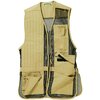 Il gilet da tiro BOB ALLEN è leggero e traspirante, con tasche per inserti, tubi di strozzatura e spazio per cartucce, perfetto per ogni tiratore.