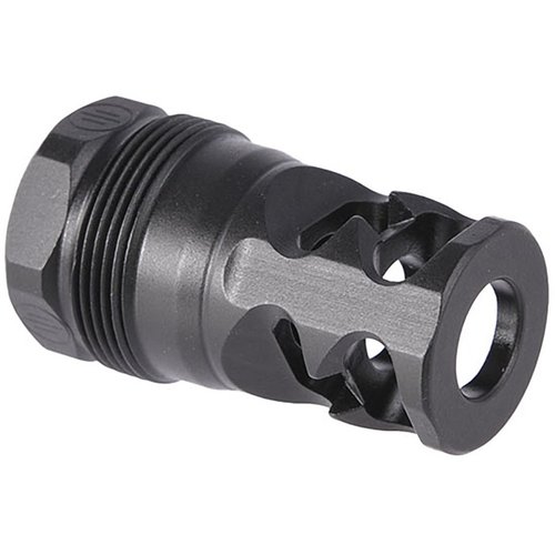 Der PWS FRC 2-Port Kompensator bietet hervorragende Rückstossminderung und effektive Flammenunterdrückung, ideal für präzises Schiessen und schnelle Nachfolgeschüsse.