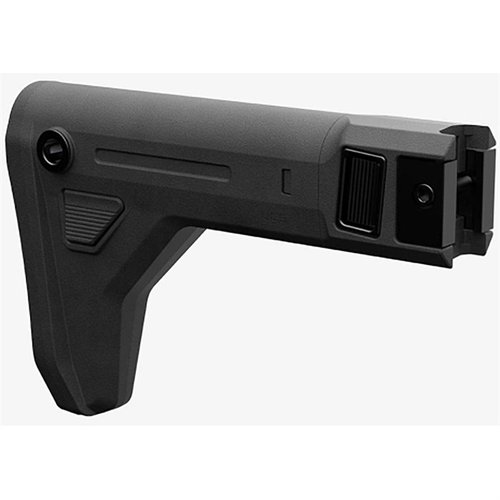 Der MAGPUL UCS Adjustable Carbine Stock bietet extreme Anpassungsfähigkeit mit 6 Positionen, um die Länge zu verstellen, und ist kompatibel mit verschiedenen Plattformen.