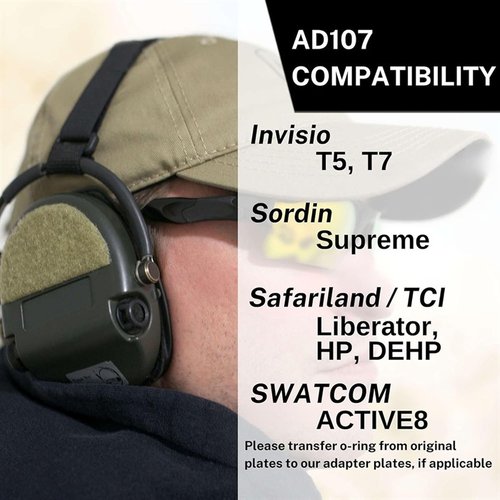 Améliore ton confort avec les SIGHTLINES Gel Ear Pad Adapter Plates, conçues pour les porteurs de lunettes, offrant isolation sonore et compatibilité avec de nombreux casques.