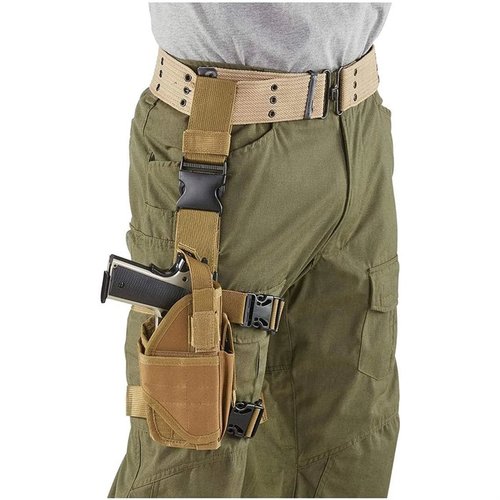 L'holster drop leg Cactus Jack è completamente regolabile, realizzato in resistente poliestere 600 Denier, con attacco rapido e supporto per caricatori.