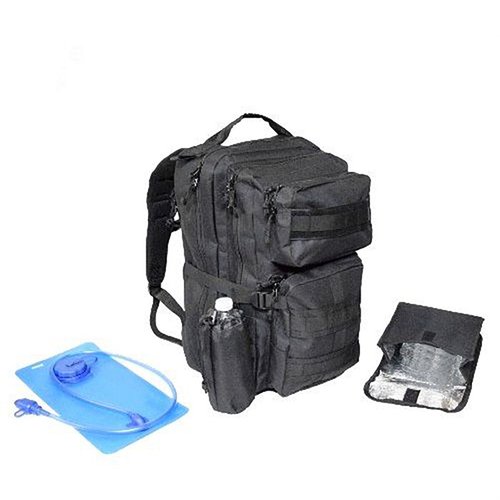 Le CACTUS JACK ARMORED TRANSPORT BACKPACK est personnalisable, résistant à l'eau, avec des compartiments zippés, un porte-bouteille isolé et un emplacement pour plaque d'armure.
