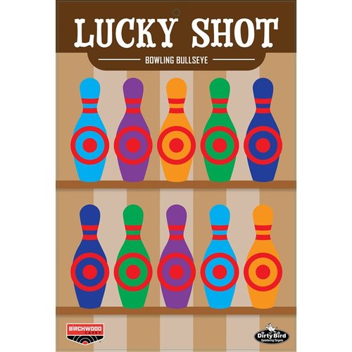 I bersagli DIRTY BIRD LUCKY SHOT 12 x 18" offrono un intenso splatter per un contrasto superiore, ideali per la tiro con pistola, confezione da 6 pezzi.