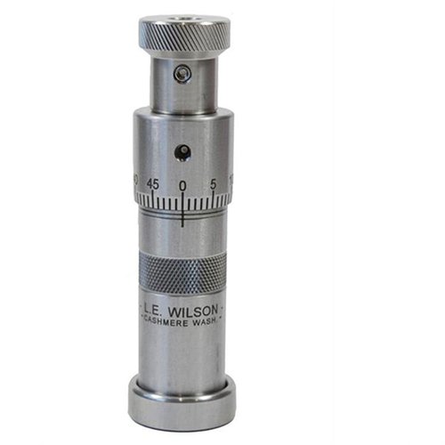 Il L.E. Wilson Micrometer Top Bullet Seater Die offre un controllo preciso della profondità di caricamento, costruito in acciaio inossidabile e facile da usare.