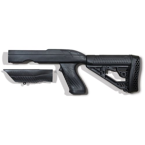 Le Tac-Hammer TK22 offre portabilité et polyvalence pour le Ruger 10/22 Takedown, avec un stock ajustable, des points d'attache et un confort amélioré.