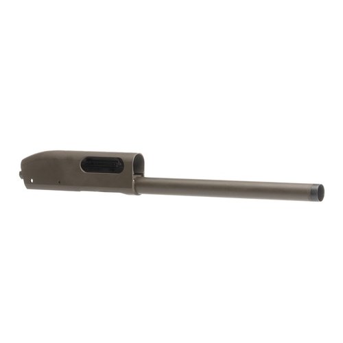 Ricevitore 12 GA Stripped con tubo mag integrato per Remington 870, in acciaio resistente e finitura Patriot Brown, ideale per aggiornamenti e costruzioni personalizzate.