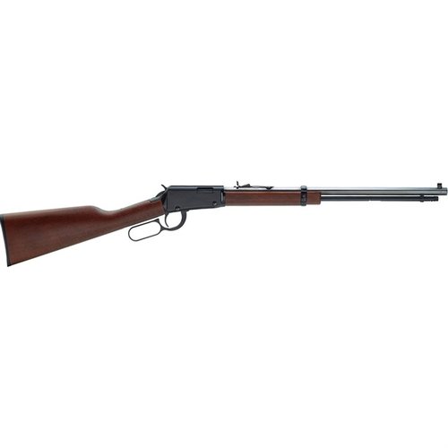 Il fucile a leva H1 Frontier .22 offre un design classico con canna ottagonale, azione fluida e capacità di 16 colpi, ideale per tiro e caccia.