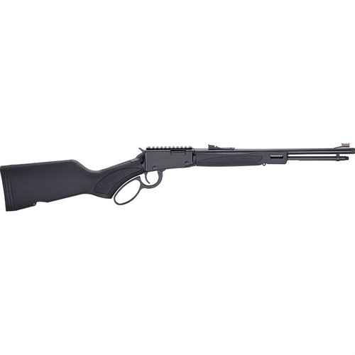 Die Henry X Model .22 WMR Lever Action Carbine bietet eine kompakte Bauweise, einstellbare Fiber-Optik-Visiere und eine robuste synthetische Schaft für zuverlässiges Schiessen.