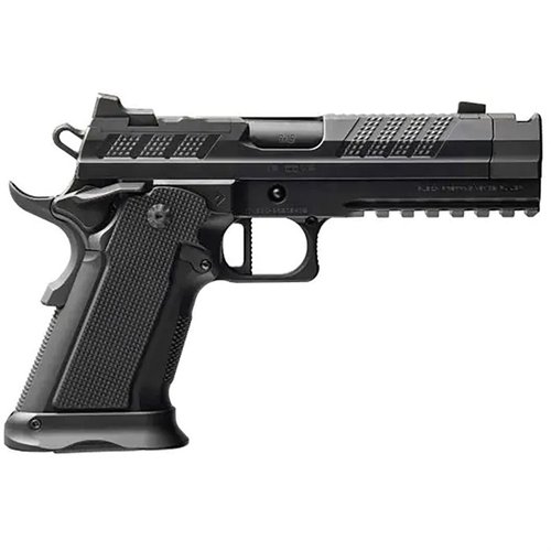 Die XP Comp 9mm bietet eine perfekte Kombination aus klassischem 1911-Design, modernem Compensator, Glock® 17 Magazin-Kompatibilität und hervorragender Zuverlässigkeit.