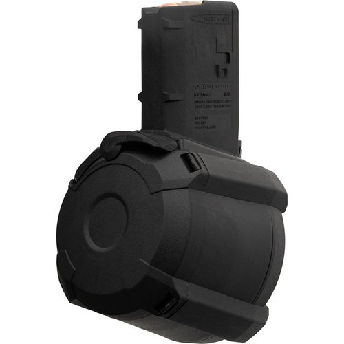 Le PMAG D-50® GEN M3 est un chargeur drum léger et durable de 50 cartouches pour AR-15/M4, idéal pour un rechargement rapide et une utilisation pratique.