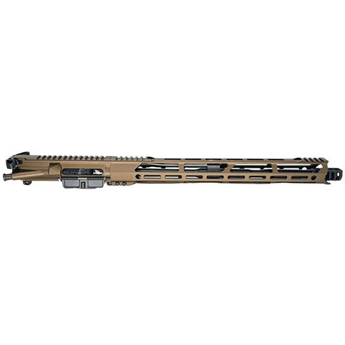 L'upper receiver CEO-15 Battle Series 5.56 NATO offre affidabilità, prestazioni costanti e un design leggero con un handguard M-LOK da 17" e una canna da 16".