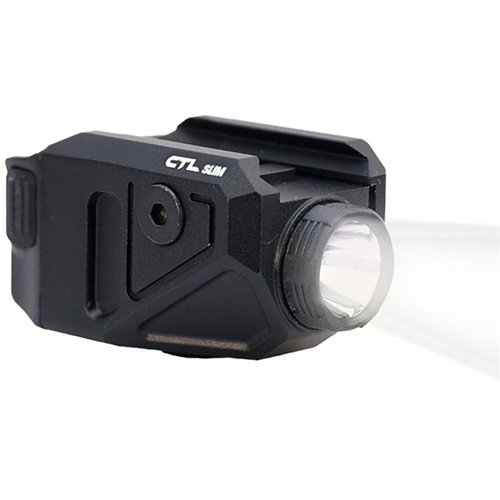 Scopri il CTL Slim Light W/SafeCharge per Glock 43x MOS/48 MOS, con 550 lumen, design compatto e ricaricabile, ideale per prestazioni elevate e versatilità.