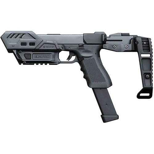 Das S-PRO Stabilizer Basic Kit für GLOCK 9/40 bietet eine modulare, werkzeuglose Installation, eine federbelastete Stabilisator-Option und MLOK-Kompatibilität.