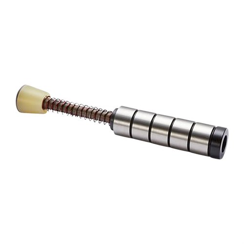 Das 9mm Silent Captured Spring System bietet weniger Rückstoss und Geräusche, schnellere Zyklen und ist ideal für Wettbewerbe. Perfekt für präzises Schiessen!