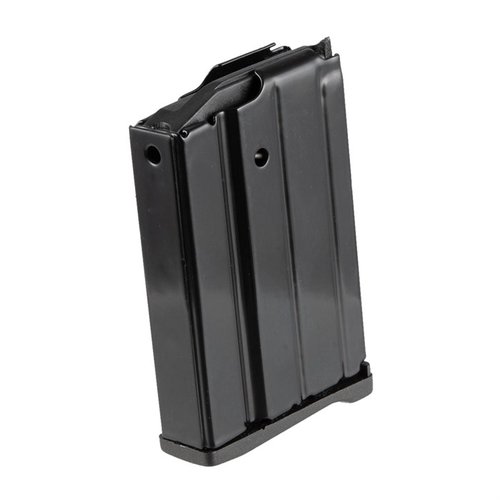 Il caricatore RUGER MINI-14 da 10 colpi offre una struttura in acciaio, un follower in nylon autolubrificante e una finitura nera resistente per una lunga durata.