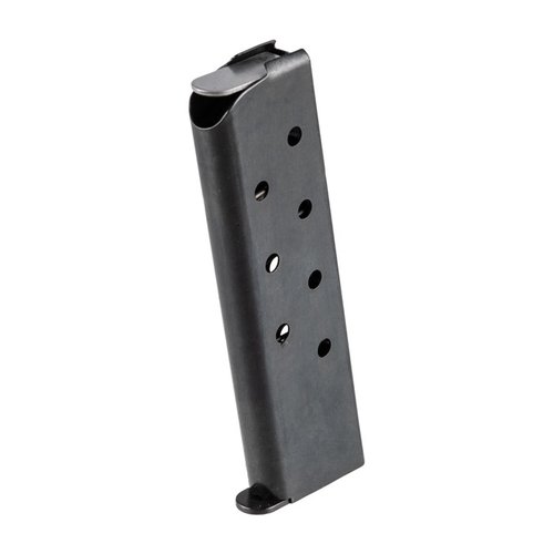 Garde ton Colt Pocket en action avec ce chargeur de 8 cartouches en acier, fabriqué aux USA, avec des joints soudés et des ressorts en fil de musique.