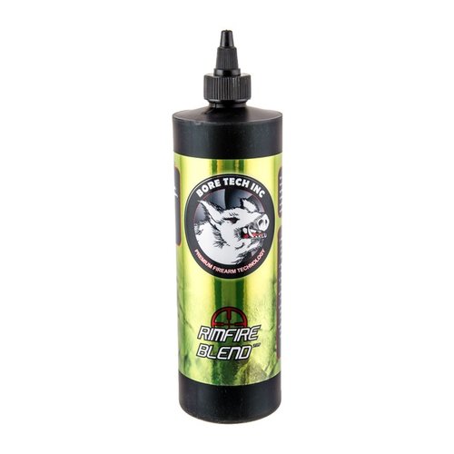 RIM FIRE BLEND è un solvente sofisticato che rimuove rapidamente piombo e carbonio dai tubi rimfire, lasciando una pellicola protettiva contro la corrosione.