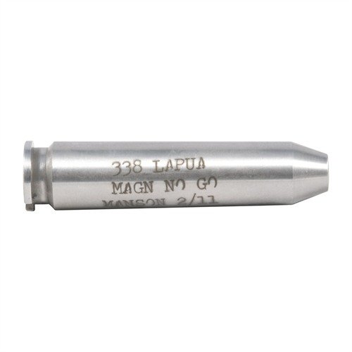 Le gauge de tête Manson Precision en acier permet de vérifier avec précision l'espace de tête des cartouches, garantissant sécurité et performance de ton arme.