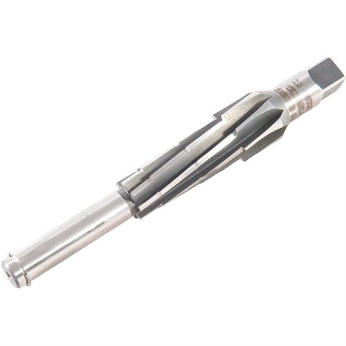 Installe facilement des tubes de choke avec le reamer 12 gauge de Manson Precision, conçu pour une coupe rapide et précise avec des bushing interchangeables.