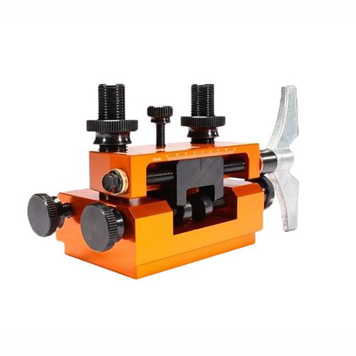 Der AccuSight Pistol Sight Tool von Lyman ist CNC-gefräst, ermöglicht das Einstellen und Entfernen von Dovetail-Sicht, und bietet eine präzise Handhabung für deine Pistole.