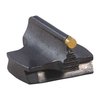 Präzisionsgefertigte RIFLE BARREL MOUNTED Frontsicht aus Stahl, elegant konturiert mit einer 1/16" Goldperle – ideal für deine Waffe!