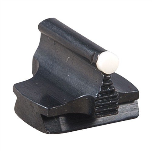 Präzise gefertigte RIFLE BARREL MOUNTED FRONT SIGHT aus Stahl, elegant konturiert und blued, ideal für eine perfekte Zielgenauigkeit auf deinem Gewehr.