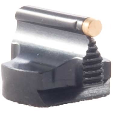 Mirini di precisione per fucili, realizzati in acciaio blu con base arrotondata, disponibili con diverse tipologie di bead per una mira ottimale.